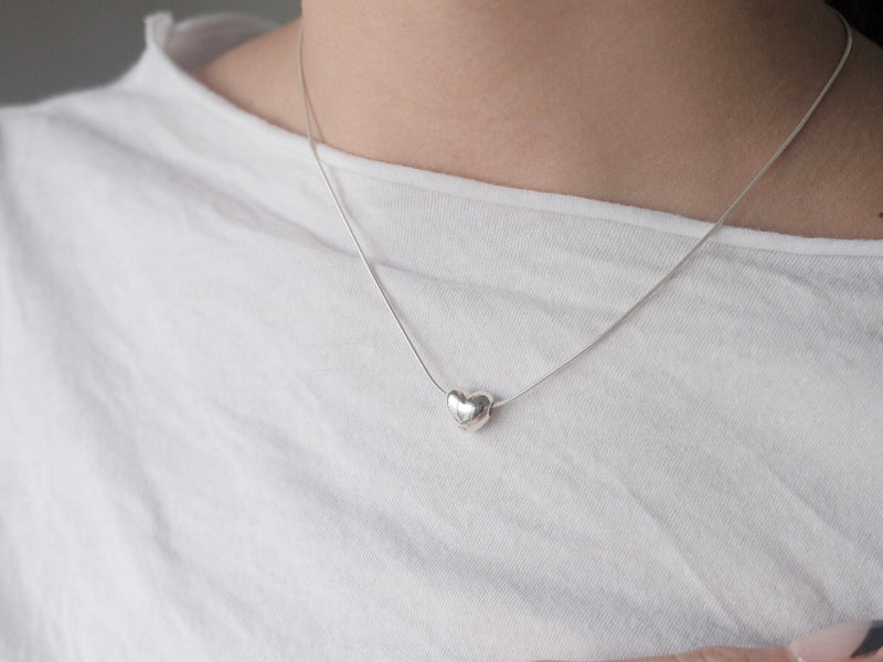 HOLIDAY HEART CHARM NECKLACE S シルバー925 ネックレス 日本製