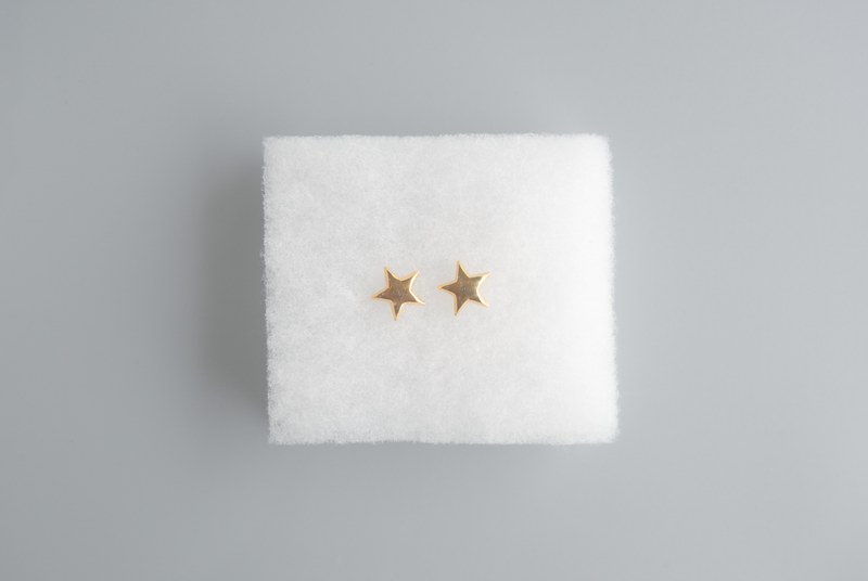 star pierce gold plated 金メッキピアス